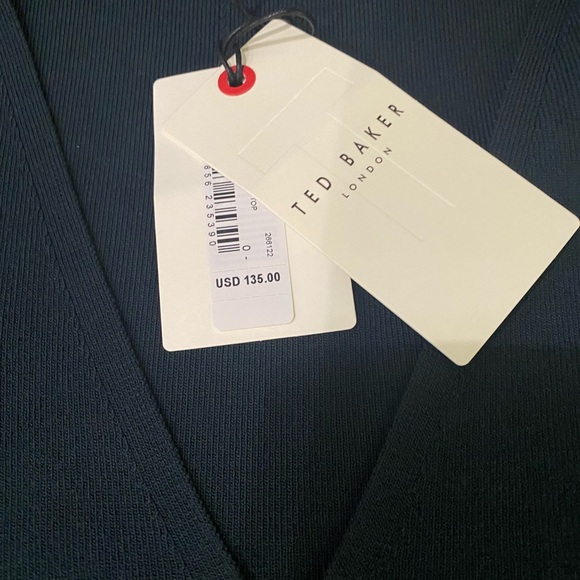 Ted Baker Top Dark Turquoise Size 0. New with tags. - Picture 3 of 3